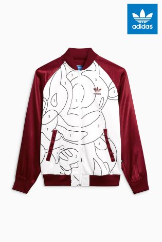 adidas Originals Rita Ora White/Burgundy Tracktop